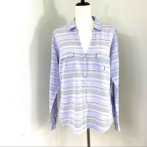 Columbia Lavender super light, breathable cotton shirt roll-up sleeves